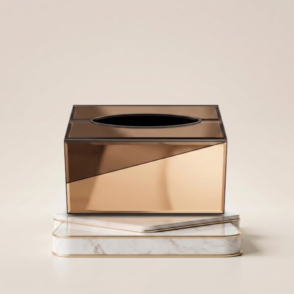 Place_object_onto_pedestal_2K_202607161358 علبة مناديل مرايه ذهبي 24 G-379