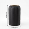 Add_product_dimensions_to_image_202607281510 فازة بورسلين ٣ لون ابيض جراي اسود GF3348