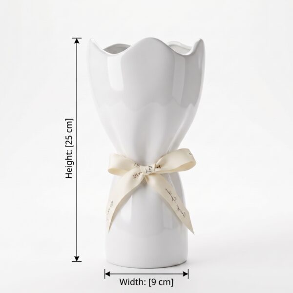 Product_image_with_dimensions_2K_202607281502 فازه سيراميك أبيض وبيج GF9327