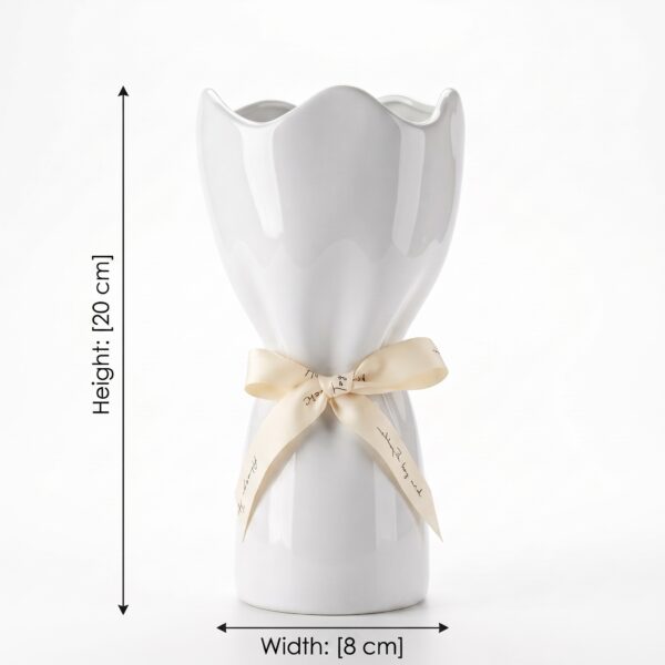 Product_image_with_dimensions_2K_202607281505 فازه سيراميك أبيض وبيج GF9328